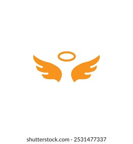 angel wing icon Outline vector for web ui