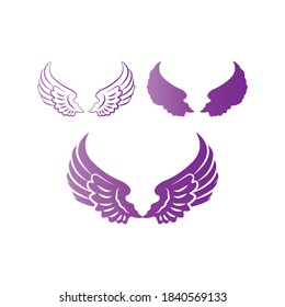 Angel wing icon vector design