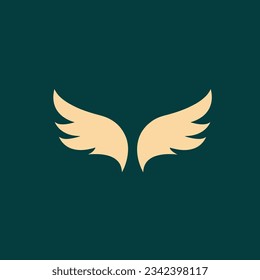 Engel-Flügelsymbol-Vektorbild