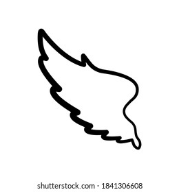 Angel wing icon vector symbol illustration