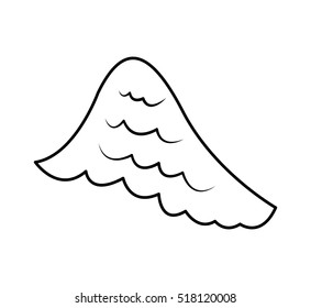 angel wing isolated icon vector illustration design