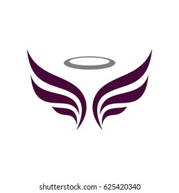 Angel Wing Logo Template Illustration Design Stock Vector (Royalty Free ...