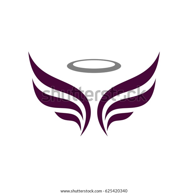 Angel Wing Logo Template Illustration Design Stock Vector (Royalty Free ...