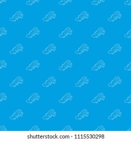 Angel wing pattern vector seamless blue repeat for any use