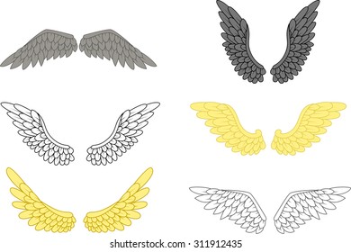 angel wing set for your design 