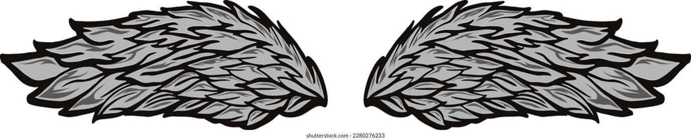 angel wing vector image illustrations