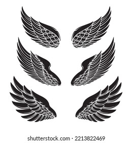 Angel Wings Art Vector Asset