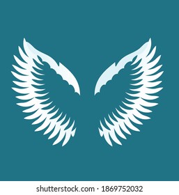 Ilustración del vector de fondo de Angel Wings