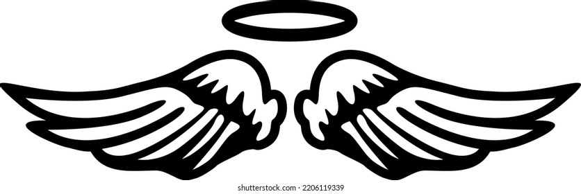 Angel Wings Clipart - Vector Illustration