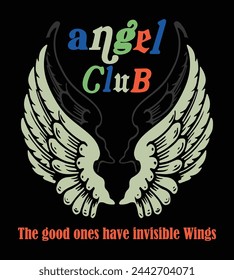 Angel wings fabric print pattern