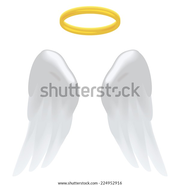 angel wings and halo