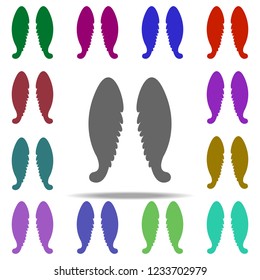 Angel wings icon. Elements of Angel and demon in multi color style icons. Simple icon for websites, web design, mobile app, info graphics