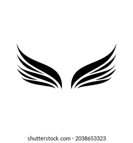 Angel wings icon vector. fly illustration sign collection. pilot symbol. wings logo.