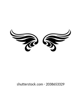 Angel wings icon vector. fly illustration sign collection. pilot symbol. wings logo.