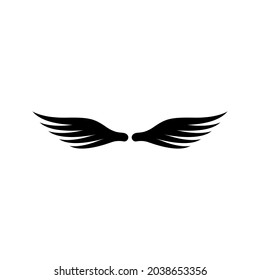 Angel wings icon vector. fly illustration sign collection. pilot symbol. wings logo.