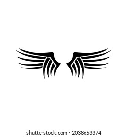 Angel wings icon vector. fly illustration sign collection. pilot symbol. wings logo.