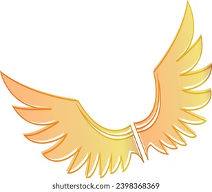 Angel wings icon vector. fly illustration sign collection. pilot symbol.