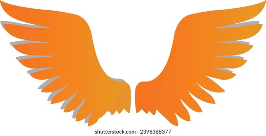 Angel wings icon vector. fly illustration sign collection. pilot symbol.