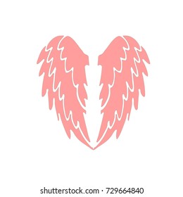 Angel wings icon. Vector illustration.
