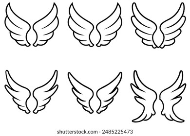 Angel Wings illustration bringing divine elegance to unique and creative designs