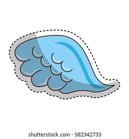 angel wings isolated icon