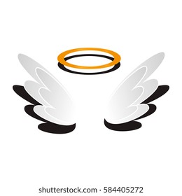 angel wings isolated icon