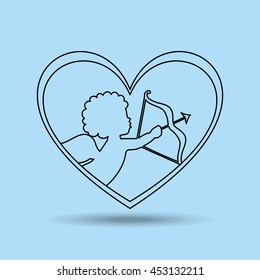 angel wings religion   isolated, vector illustration eps10