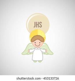 angel wings religion   isolated, vector illustration eps10