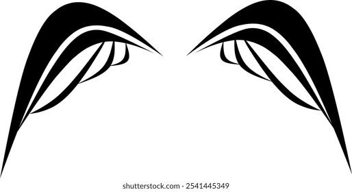 angel wings with a simple design