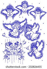 angel wings, sketch