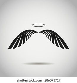Angel wings. stock vector