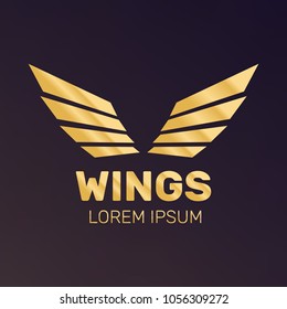 Angel wings vector. Bird wings art. Cartoon sketch of angel wing