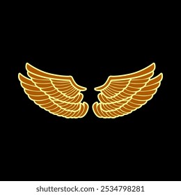 Angel Wings vetor cor melhor design gráfico novo stock