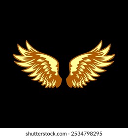 Angel Wings Vector Color Best Graphic Design New Stock