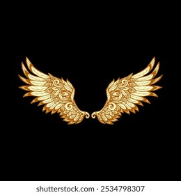 Angel Wings Vector Color Best Graphic Design New Stock