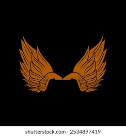 Angel Wings Vetor Cor Melhor Design Gráfico Novo