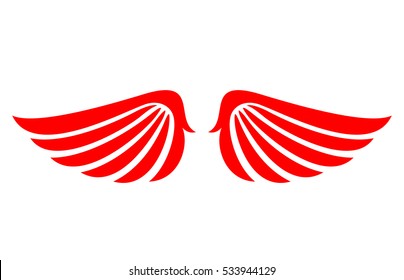 Angel Wings Vector Icon On White Background. Wings Icon. Wings Eps Sign. Bird 
Wings Vector Clip Art.