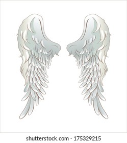 Angel wings vector illustration