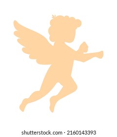 Ángel con alas. Ilustración del vector