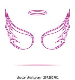 Angel wings vector illustration