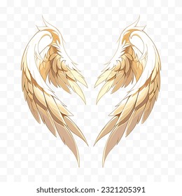 Angel wings vector illustration. Wings isolated