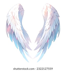 Angel wings vector illustration. Wings isolated