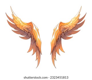 Angel wings vector illustration. Wings isolated