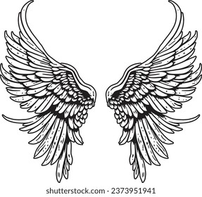 Angel wings for wallpaper or background 1