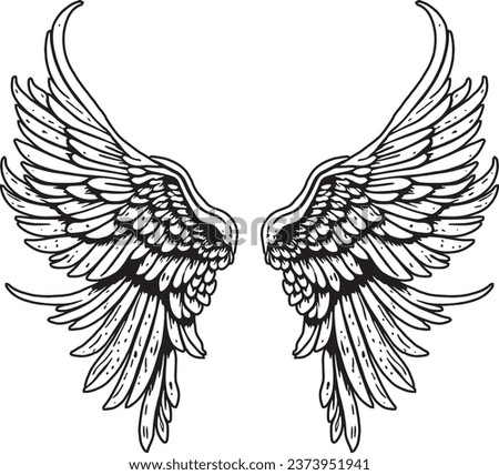 Angel wings for wallpaper or background 1
