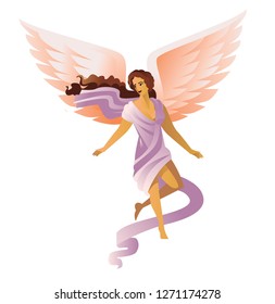 angel woman flying