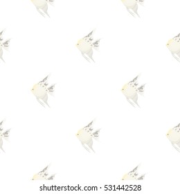 Angelfish common fish icon cartoon. Singe aquarium fish icon from the sea,ocean life cartoon.