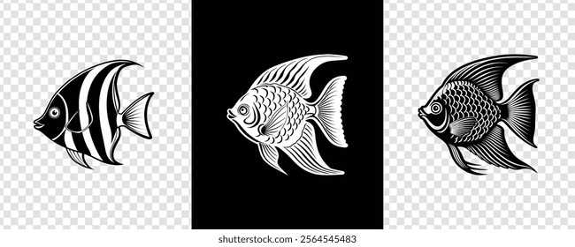 angelfish free vector design concept