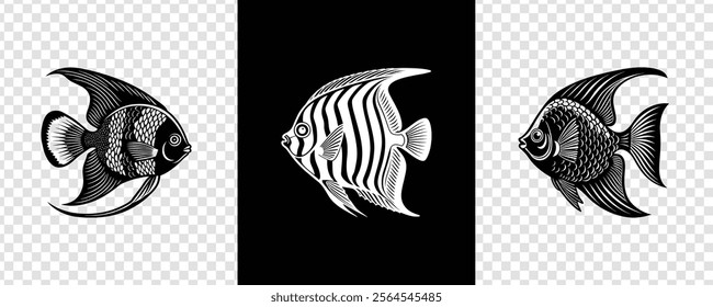 angelfish free vector design concept