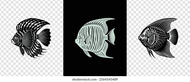 angelfish free vector design concept